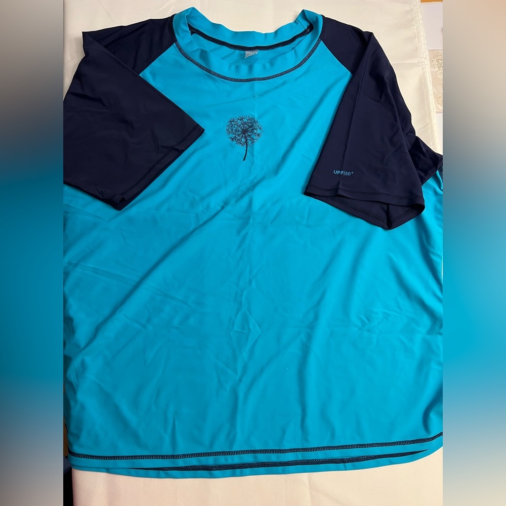 NEW Ladies Women’s Plus size Rash Guard Shirt UPF 50+